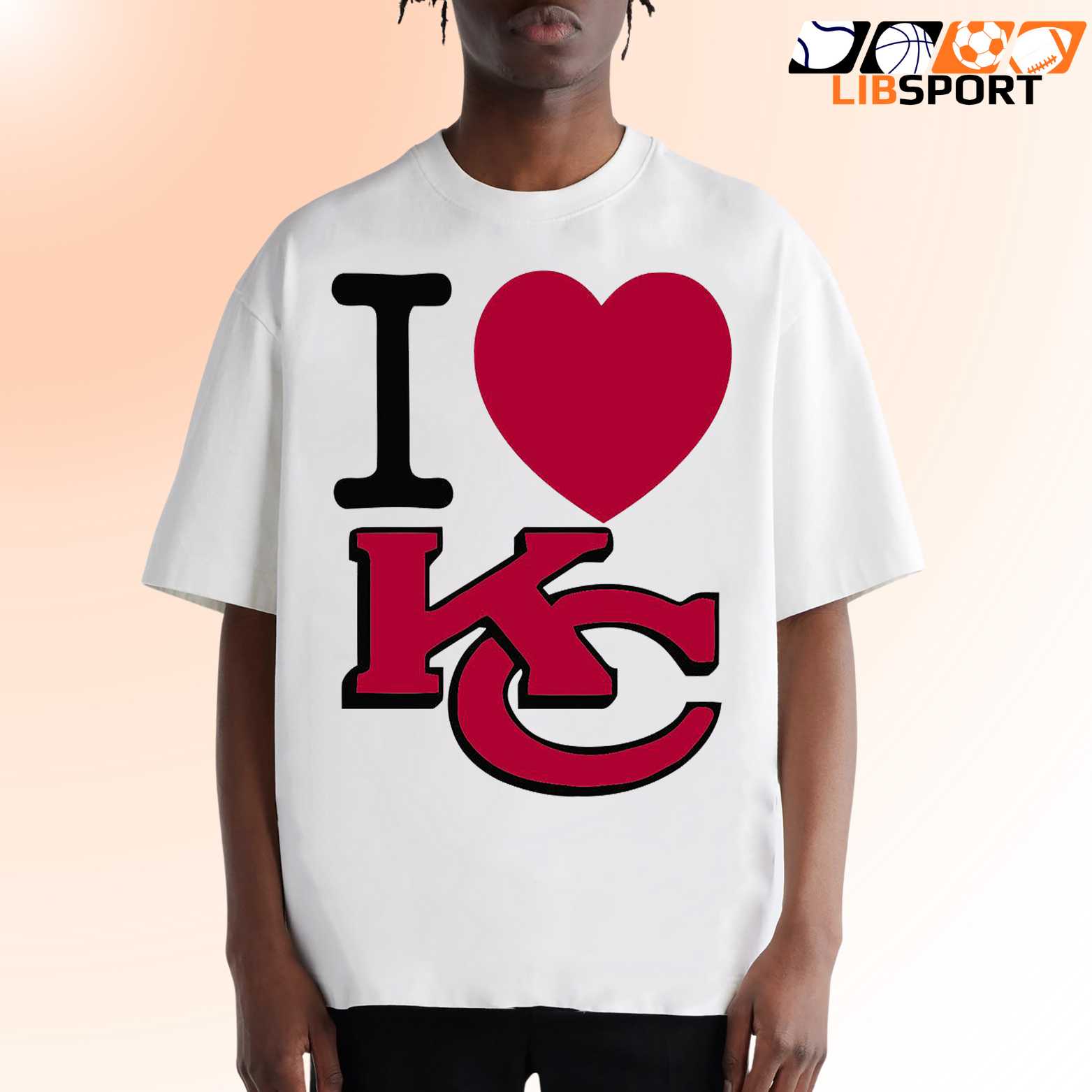 Love Kansas City Chiefs Shirt, Football Supporter Tee, Unisex Fan Gear Merch